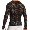 Modus Vivendi T-Shirt Manches Longues Dentelle Florale Noir