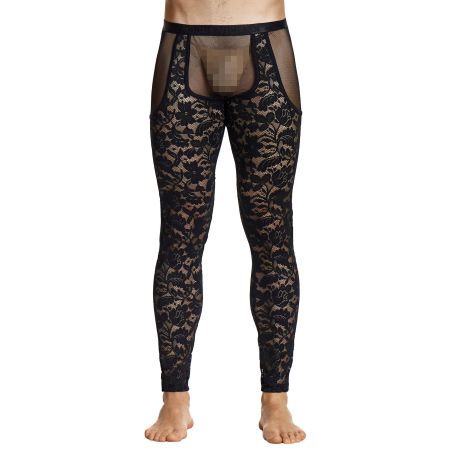 Modus Vivendi Floral Lace Leggings - Black