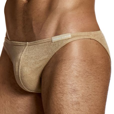 Modus Vivendi Mohair Low Cut Briefs - Camel