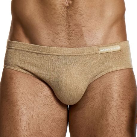 Modus Vivendi Mohair Briefs - Camel