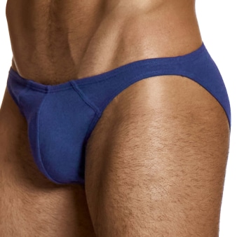 Slip Low Cut en Lin Bleu Marine Modus Vivendi