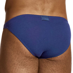 Slip Low Cut en Lin Bleu Marine Modus Vivendi