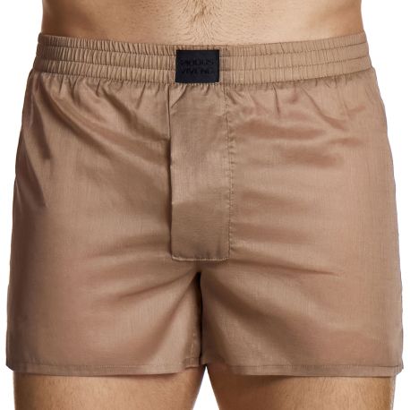 Modus Vivendi Voile Boxer Shorts - Brown