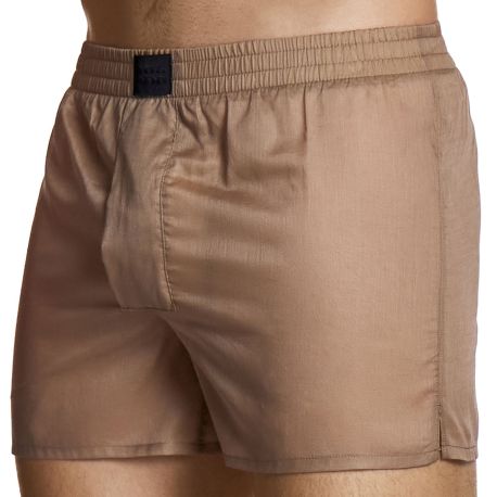 Modus Vivendi Voile Boxer Shorts - Brown