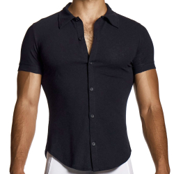 Chemisette en Lin Noir Modus Vivendi