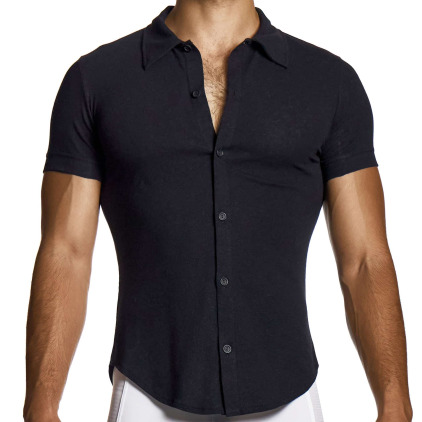 Chemisette en Lin Noir Modus Vivendi
