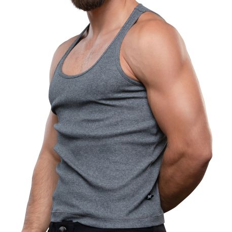 Andrew Christian Débardeur Shorty Chic Beater Anthracite