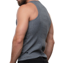 Andrew Christian Shorty Chic Beater Tank Top - Charcoal
