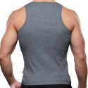 Andrew Christian Shorty Chic Beater Tank Top - Charcoal
