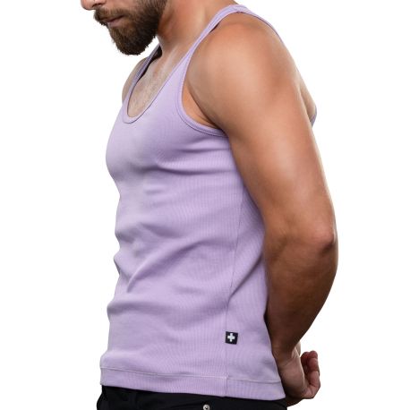 Andrew Christian Débardeur Shorty Chic Beater Lavande