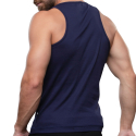 Andrew Christian Shorty Chic Beater Tank Top - Navy