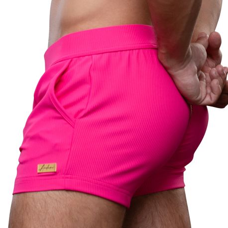 Andrew Christian Short Miami Cabana Boy Rose