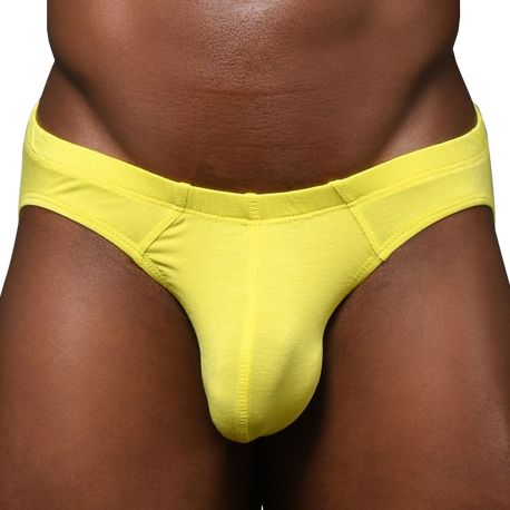 Andrew Christian Happy No-Show Briefs - Citrus Yellow