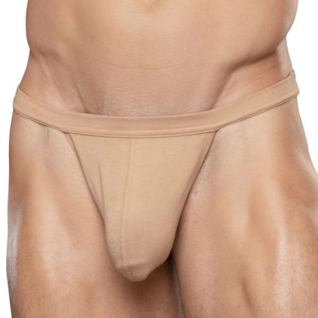 Andrew Christian String Happy No-Show Beige
