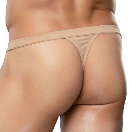 Andrew Christian String Happy No-Show Beige