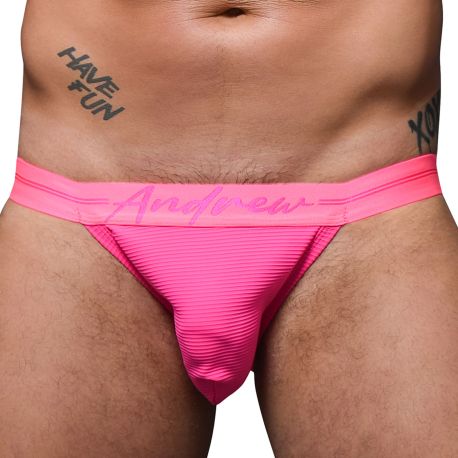 Andrew Christian Almost Naked Miami Cabana Boy Tanga Briefs -Pink