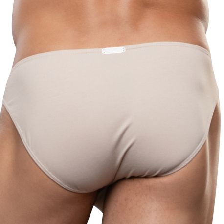 Andrew Christian Slip Ultra Low-Rise No-Show Almost Naked Beige