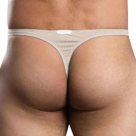 Andrew Christian String Ultra Low-Rise No-Show Almost Naked Beige