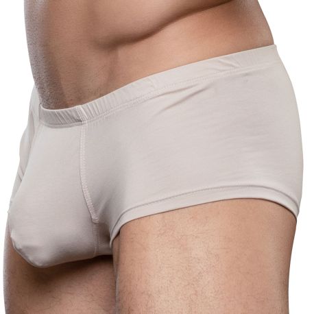 Andrew Christian Almost Naked No-Show Ultra Low Rise Trunks - Taupe