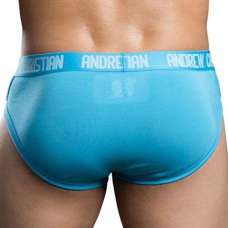Andrew Christian CoolFlex Modal Briefs with Show-It - Aqua