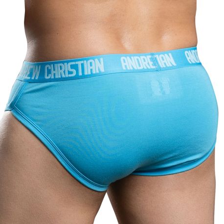 Andrew Christian CoolFlex Modal Briefs with Show-It - Aqua