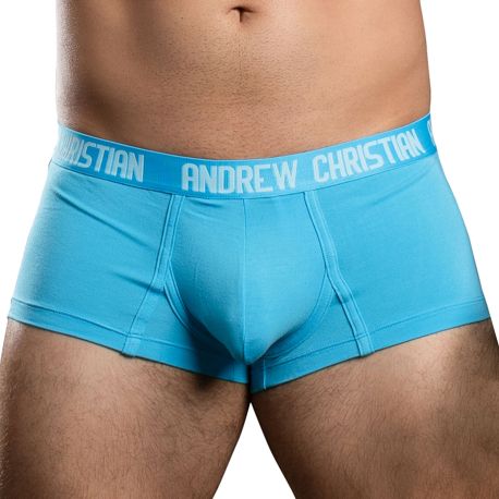 Andrew Christian CoolFlex Modal Trunks with Show-It - Aqua