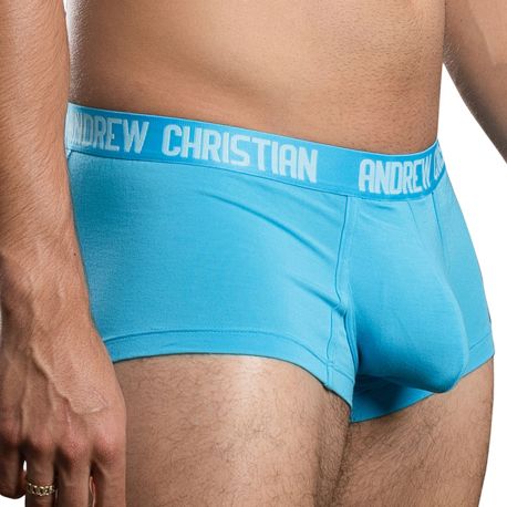 Andrew Christian CoolFlex Modal Trunks with Show-It - Aqua