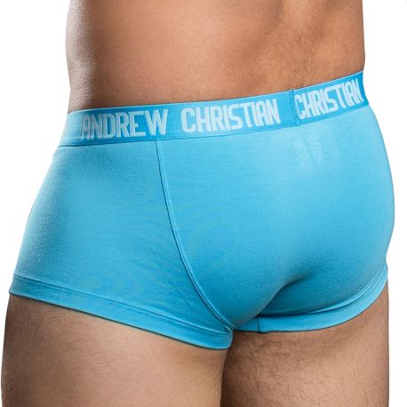 Andrew Christian CoolFlex Modal Trunks with Show-It - Aqua
