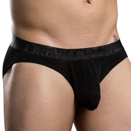 Andrew Christian Almost Naked Sensual Rib Briefs - Black