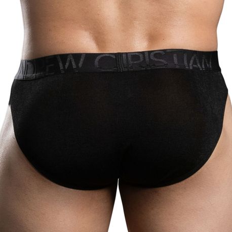 Andrew Christian Almost Naked Sensual Rib Briefs - Black