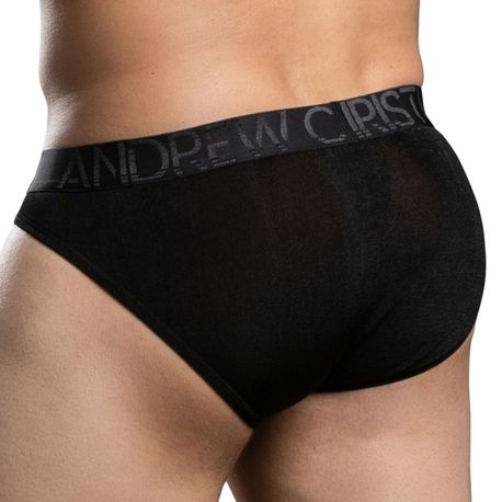 Andrew Christian Almost Naked Sensual Rib Briefs - Black