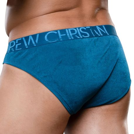 Andrew Christian Almost Naked Sensual Rib Briefs - Deep Teal
