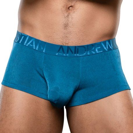 Andrew Christian Boxer Almost Naked Sensual Rib Bleu Sarcelle