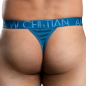 Andrew Christian Almost Naked Sensual Rib Thong - Deep Teal