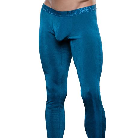 Andrew Christian Caleçon Long Almost Naked Sensual Rib Bleu Sarcelle