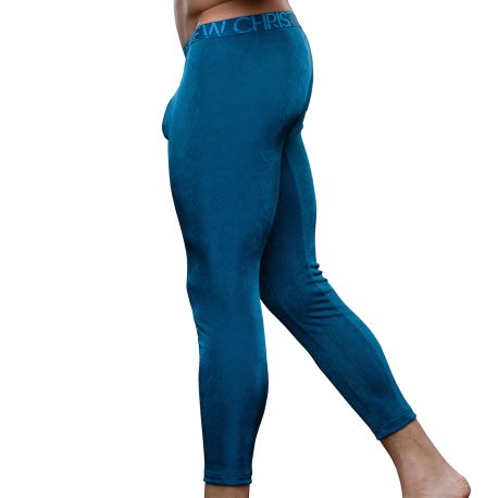 Andrew Christian Almost Naked Sensual Rib Leggings - Deep Teal
