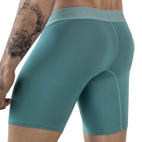 Clever Audaz Long Boxer Briefs - Turquoise Green
