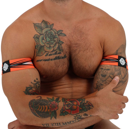 Lot de 2 Brassards Circuit Breaker Orange Fluo Breedwell