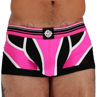 Boxer Circuit Breaker Rose Fluo - Noir Breedwell