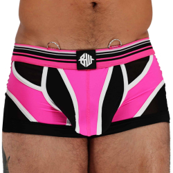 Breedwell Circuit Breaker Trunks - Neon Pink - Black