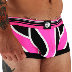Breedwell Circuit Breaker Trunks - Neon Pink - Black