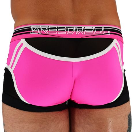 Breedwell Circuit Breaker Trunks - Neon Pink - Black