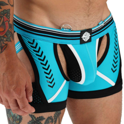Breedwell Circuit Breaker Chock Jock Boxer - Aqua - Black