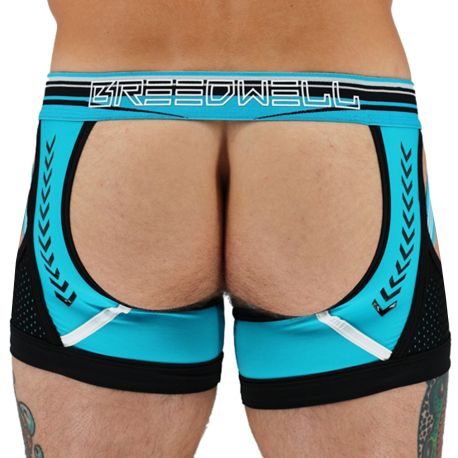 Breedwell Circuit Breaker Chock Jock Boxer - Aqua - Black
