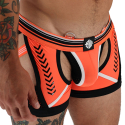 Breedwell Boxer Jock Chock Circuit Breaker Orange Fluo - Noir