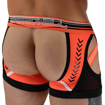 Boxer Jock Chock Circuit Breaker Orange Fluo - Noir Breedwell