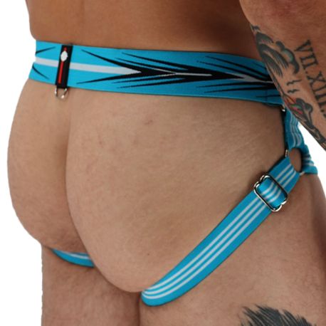 Breedwell Circuit Breaker Jock - Aqua - Black