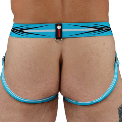 Breedwell Circuit Breaker Jock - Aqua - Black