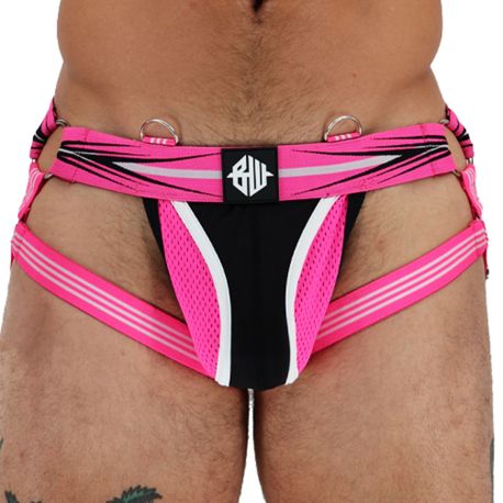 Breedwell Jock Strap Circuit Breaker Rose Fluo - Noir