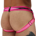 Breedwell Circuit Breaker Jock - Neon Pink - Black